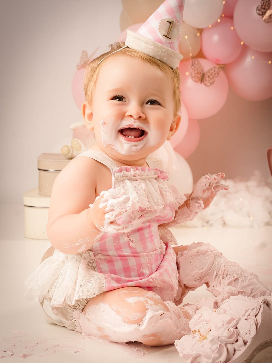 Sesión de fotos de smash cake en La Nucía Benidorm Altea